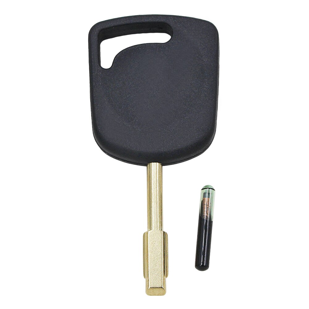 Transponder Sleutel Shell Voor Ford Focus Mondeo Ka Jaguar XJ8 Transit Connect Fob Autosleutel Cover Met 4D60 Glas Chip /4D63 Chip: with 4D60 glass Chip