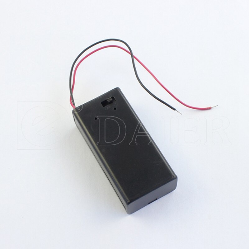 20PCS Black Plastic 9V Battery Case Holder with On/Off Switch Waterproof Cap 6 Inch Wire SBH-9V Active Guitar Pickup