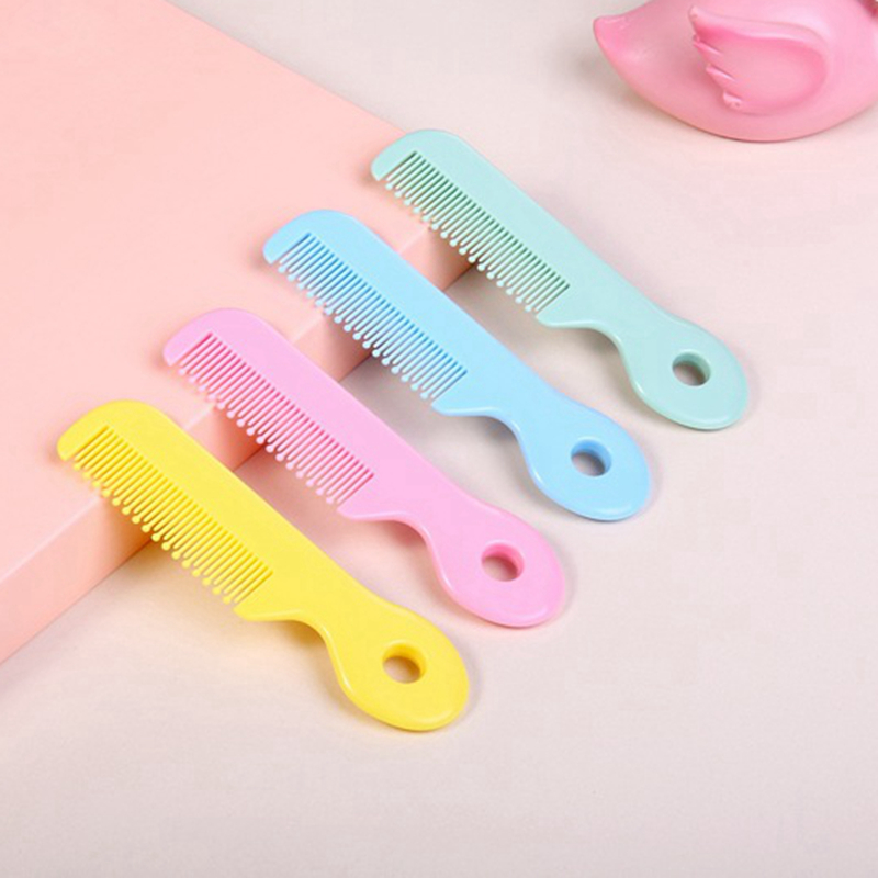 Ensemble peigne pour bébés, garçons et filles, 1 pièce, peigne mignon pour bébés, cheveux doux et doux, dessin animé, pour -nés en plastique ABS, brosse à cheveux