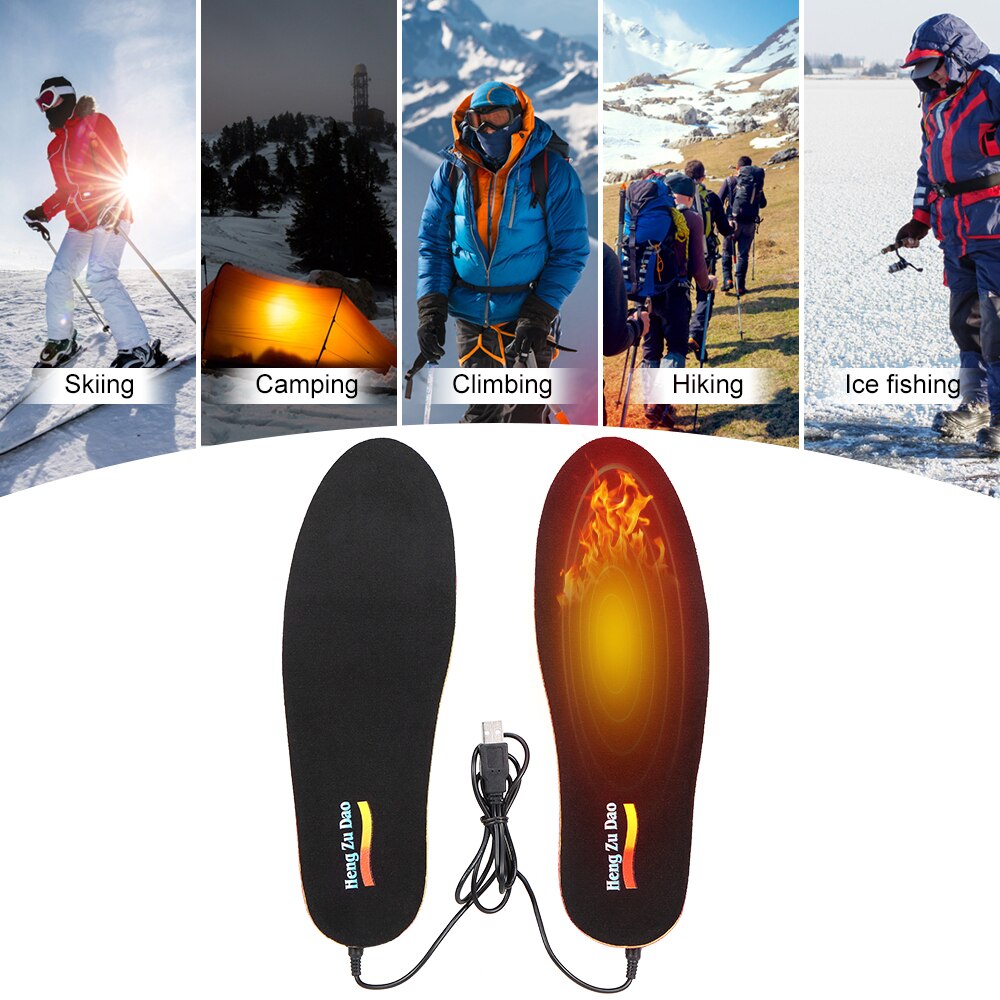 Trådløs elektrisk opvarmet indersål skære fodvarmere batteridrevne varmesåler vinter varme sko indlægssåler til skiløb camping