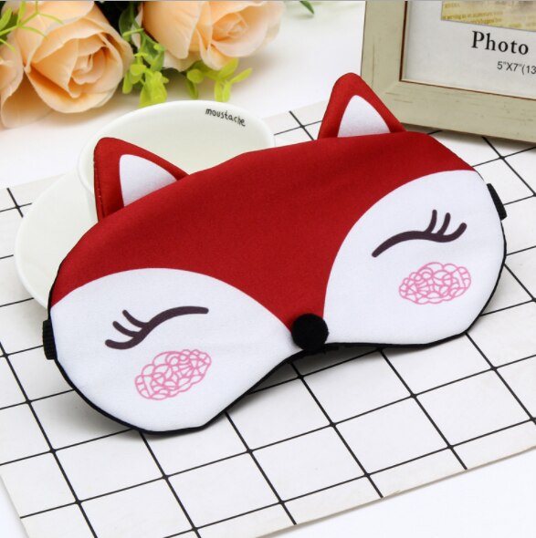 Mooie Slaap Oogmasker Slaapmasker Katoen Kat Ooglap Slaapmasker Leuke Eye Cover Travel Rest Eye Band Slaapmasker Met ijs Zak: 06