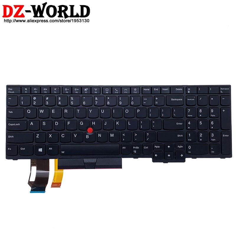 Original US English Backlit Keyboard For Lenovo Thinkpad T15 P15S Laptop 5N20V78108 5N20V78907 5N20V77999