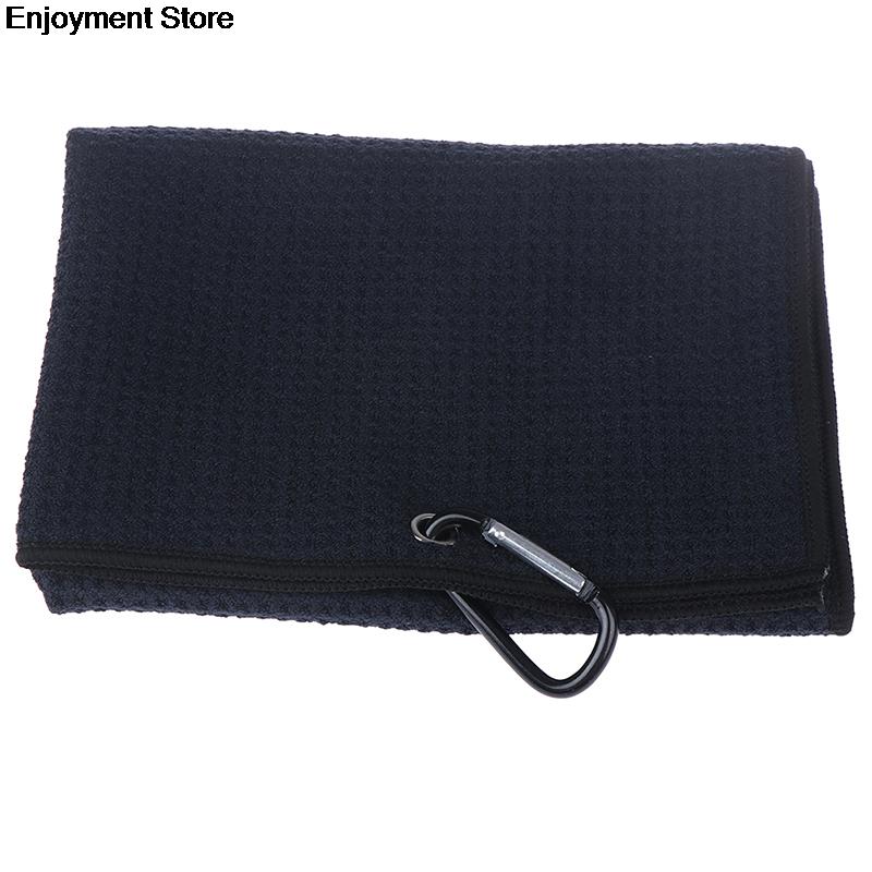 Microfiber Golf Towel 40x60cm With Hook Cleans Clubs Balls Hands Golf Towel 16&quot; X 20&quot;