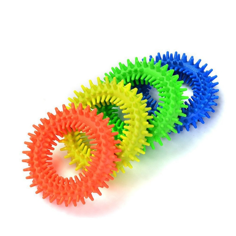 2 Pcs Spiky Zintuiglijke Tactiele Ring Kids Adult Fidget Speelgoed Anti-Angst Stress Release Autisme Zintuiglijke Therapie Gereedschap Adhd