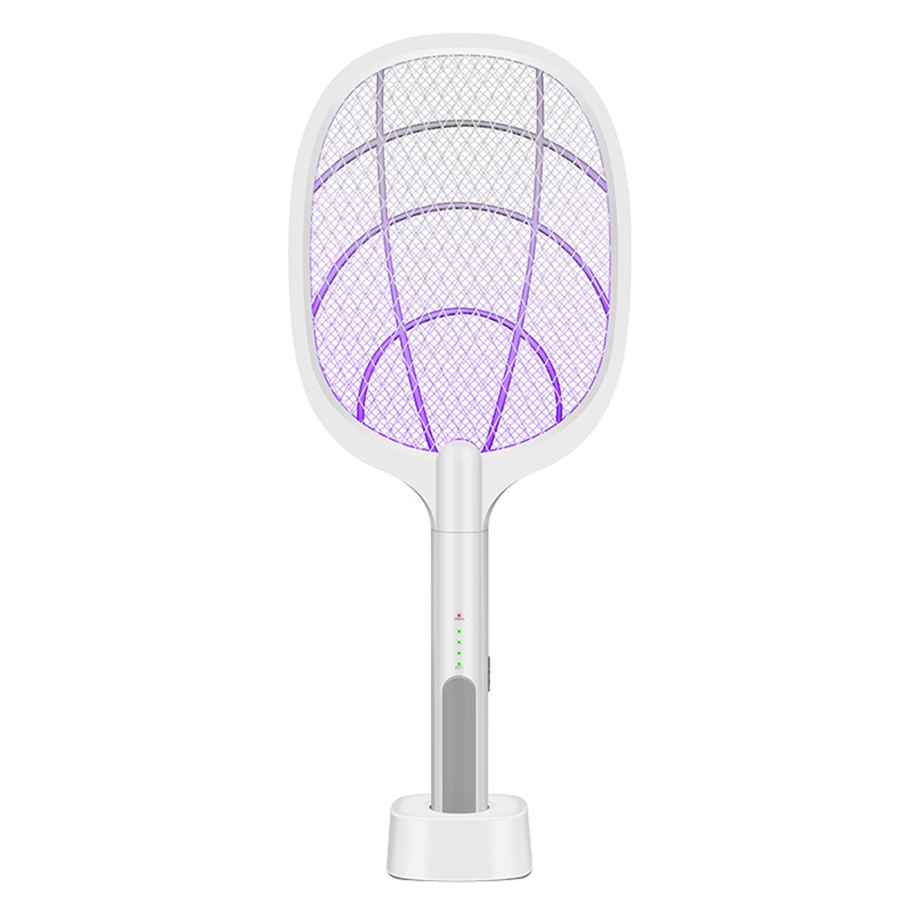 Matamoscas eléctrico para el hogar, raqueta exterminadora de insectos: A