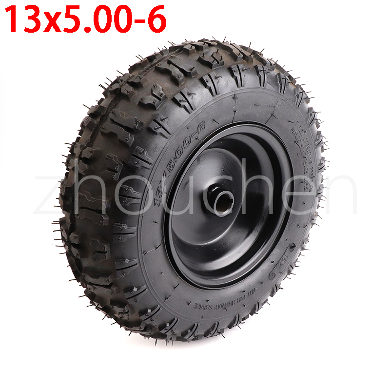 Motorradzubehör 13 x 5.00-6 zoll rad schneepflugrad schmetterlingsblumenreifen 13 * 5.00-6 zoll strandrad