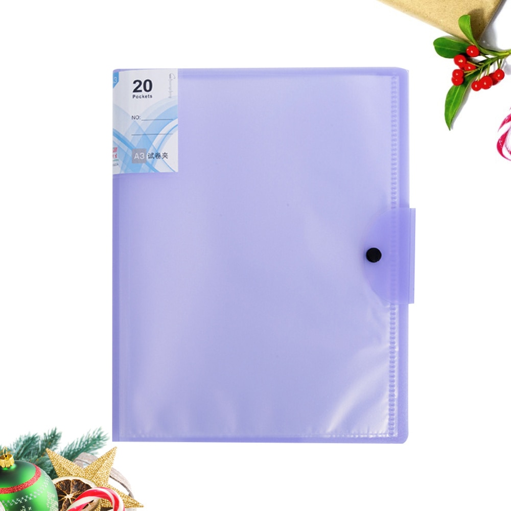 1pc mapper praktisk  a3 papir arrangør papirbinder til hjemmet