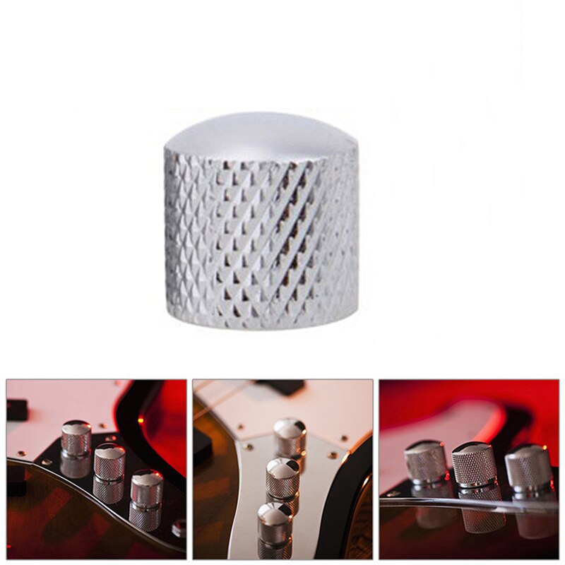Métal dôme ton guitare basse bouton de commande bouton outils pour Fender A potentiomètre guitare clé pièces musicales