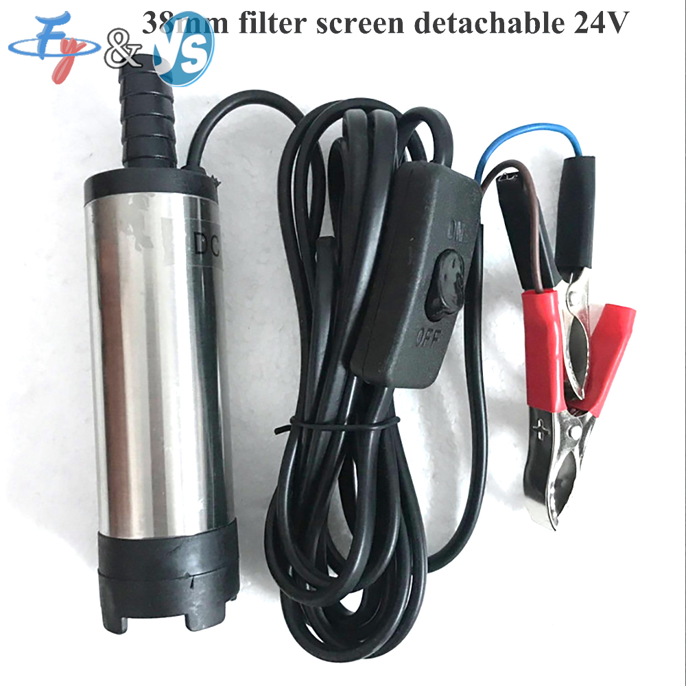 12V Elektrische Kraftstoffpumpe 12L/min, Diesel- und Wasserpumpe mit Schalter für Auto, Boot, LKW und Marine-Einsatz: Gelb