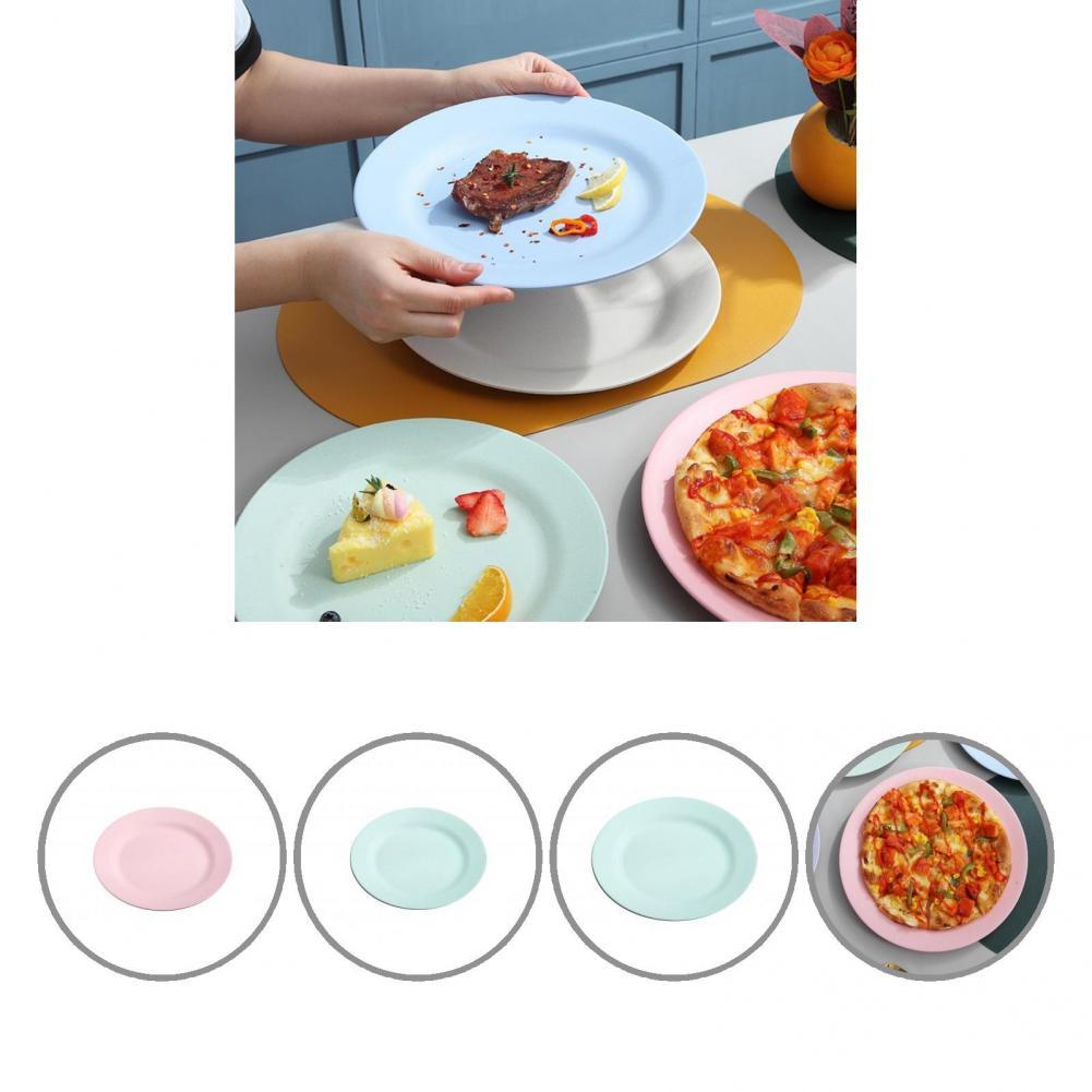 Reusable Attractive Anti-slid Base Easy Clean Food Plate Portable Food Plate Stackable for