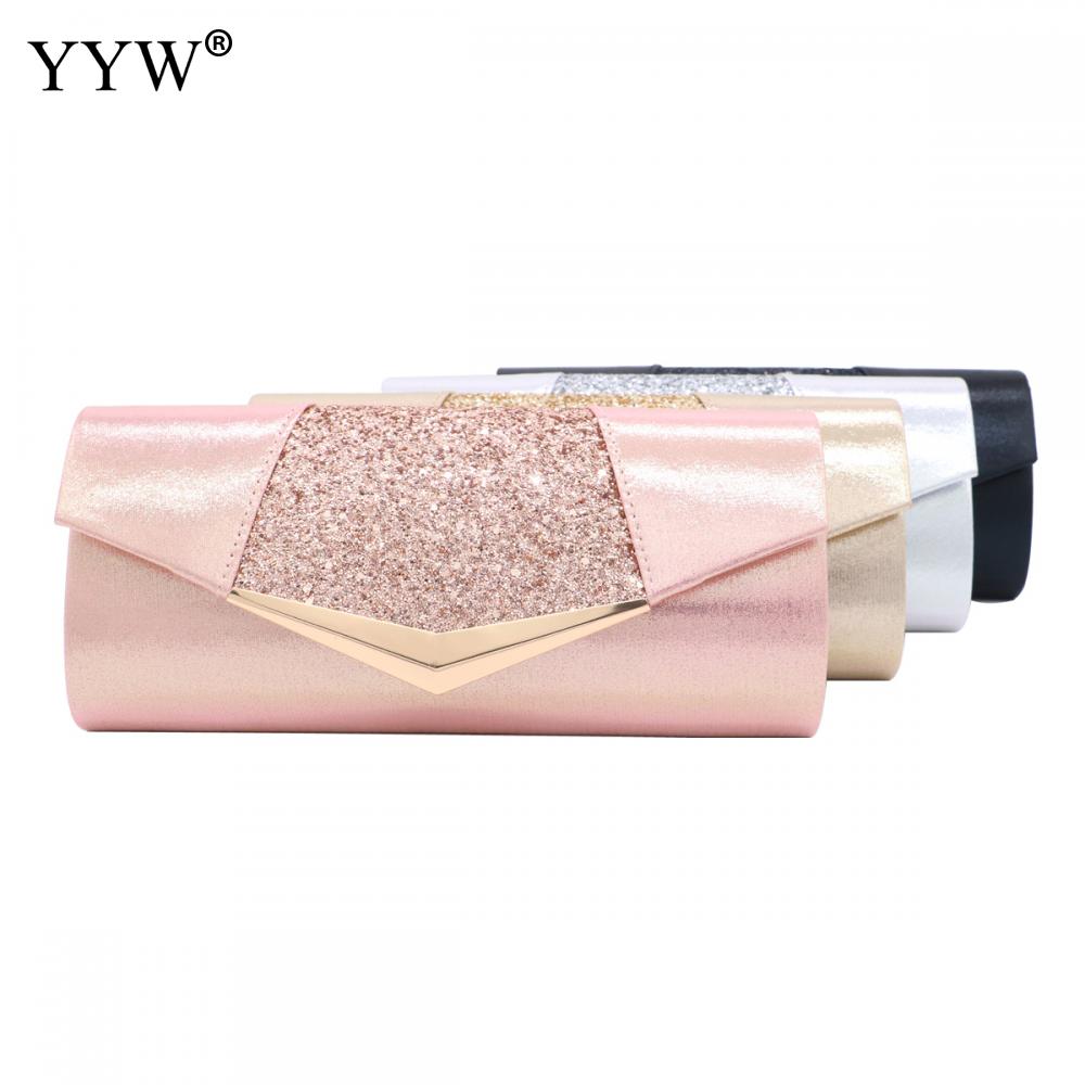 Crystal Sequin Evening Clutch Bags For Women 2022 Party Wedding Clutches Purse Female Pink Silver Wallets Bag Women Prom