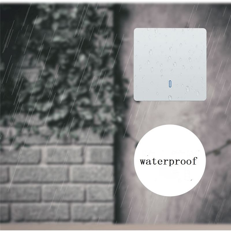 Wireless Remote Control Switch Wall Switch Large Key Panel Free Stickers Free Wiring Light Control Smart Home Accessory