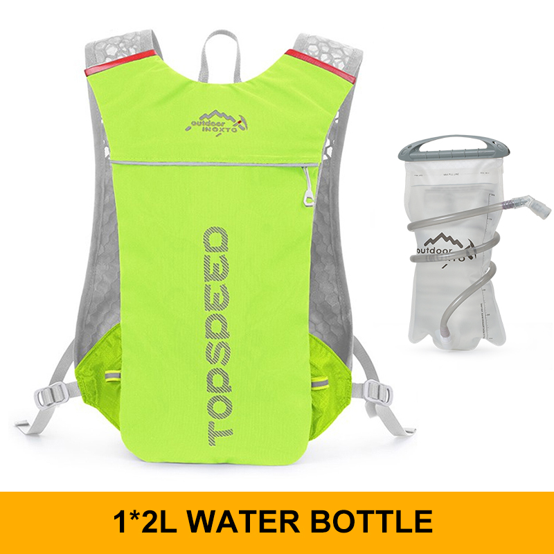 Trailrunning-Ultraleichter 5L Rucksack, Lauf-Hydrationsweste, Marathon-, Fahrrad 1,5L 2L Wasserbeutel: Marineblau