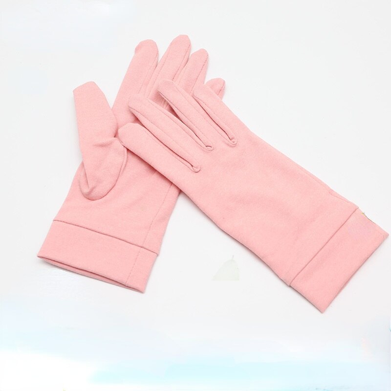 Guantes rosas de compresión para dedo completo, protectores de manos para alivio del dolor, terapia, relajación, cuidado, color rosa, 1 par: PI / S