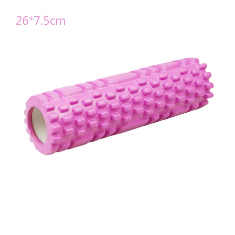 Yoga kolonne gym fitness skumrull pilates yoga trening rygg muskelmassasje rulle myk yoga blokk muskelrulle: Rød