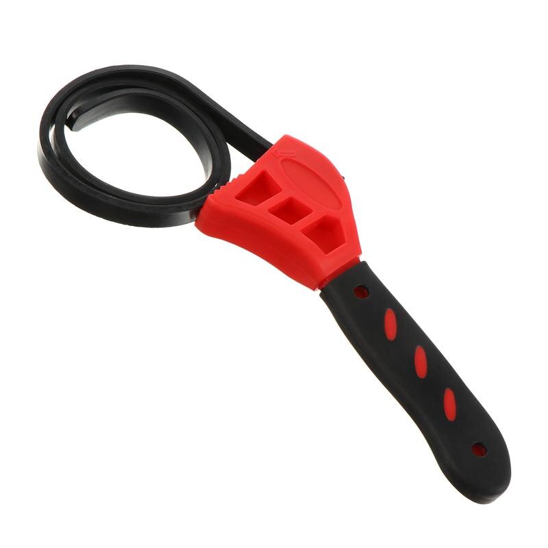 1pc Useful Rubber Strap Wrench Unique Bottle Opener Adjustable Strap Jar Openers