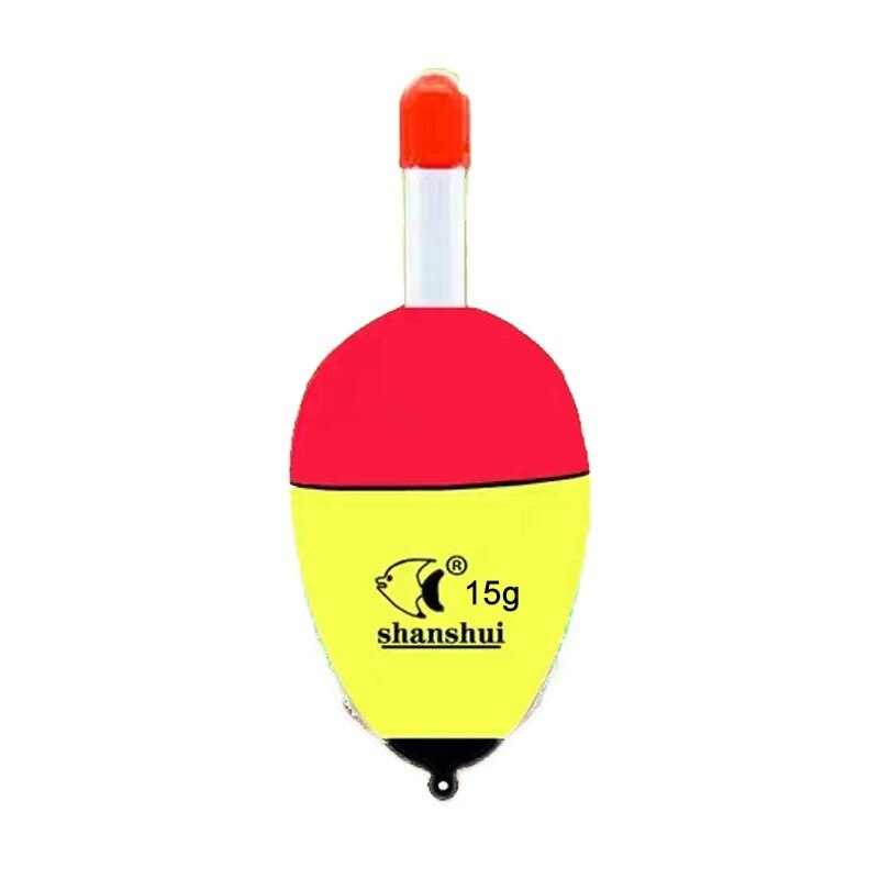 Luminous Fishing Foam Plastic Float Buoyancy EVA Hight Elasticity Fishing Float Night Fishing Light Stick Bobber Fishing Tackle: 15g