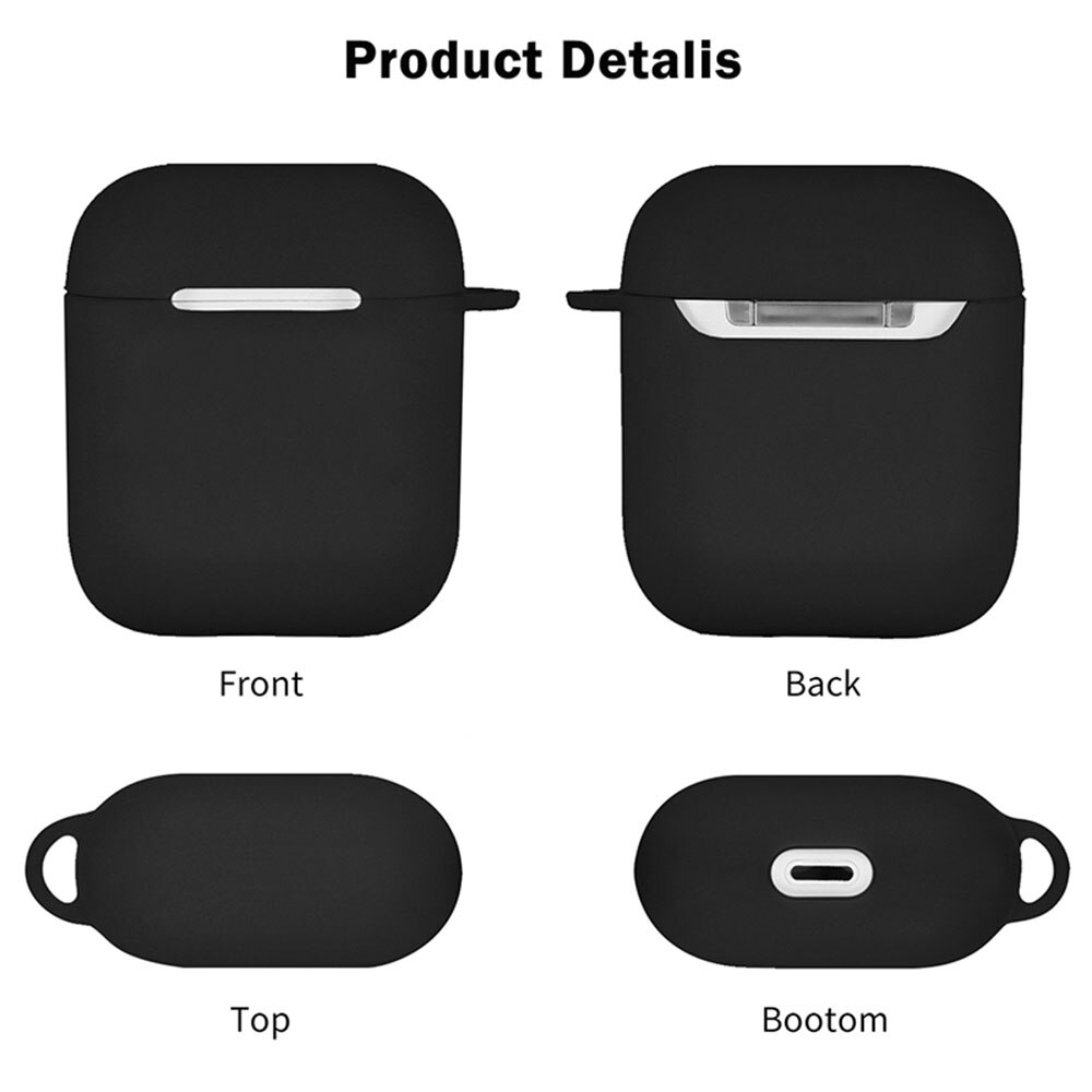 Fundas de silicona blanda para Apple Airpods 2/1, cubierta de auriculares inalámbricos de de de para AirPods Pro, bolsas de caja de carga