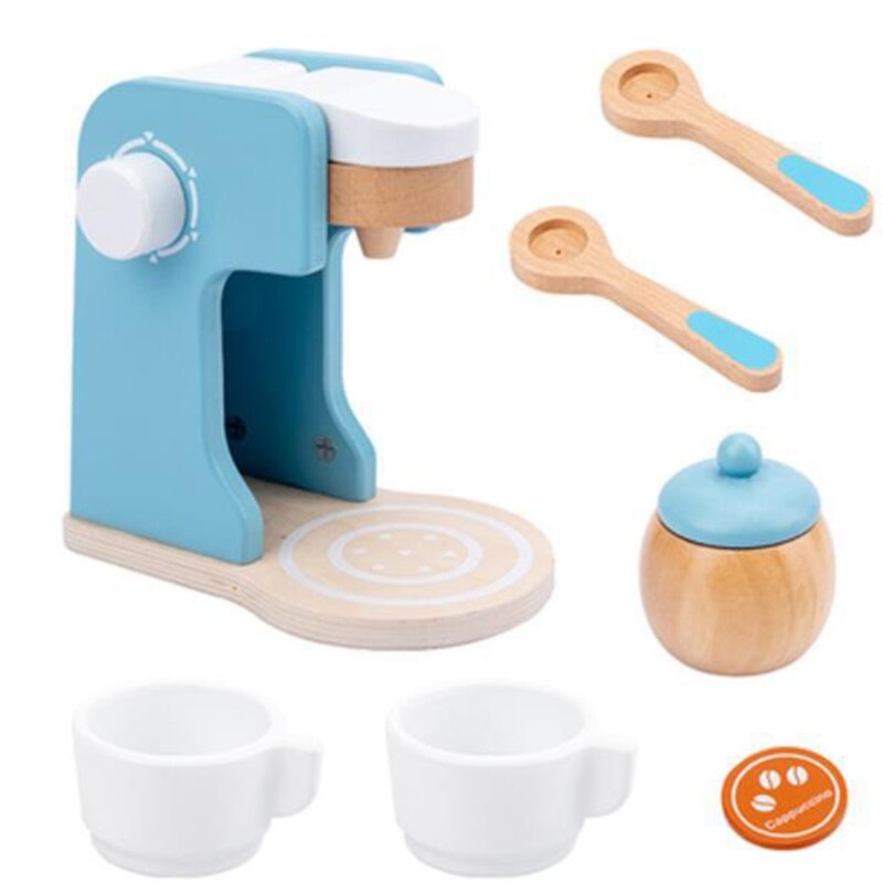 Wooden Kitchen Toy Microwave/Toaster Kitchen Play Set Interactive Early Learning Toy Fun and Colorful for Girls and Boys: B