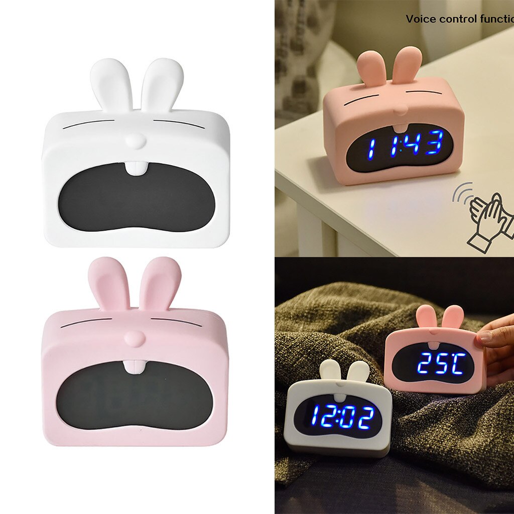 Leuke Cartoon Hond Siliconen Wekker Usb Mode Creatieve Home Office Slaapkamer Ondersteuning # G2
