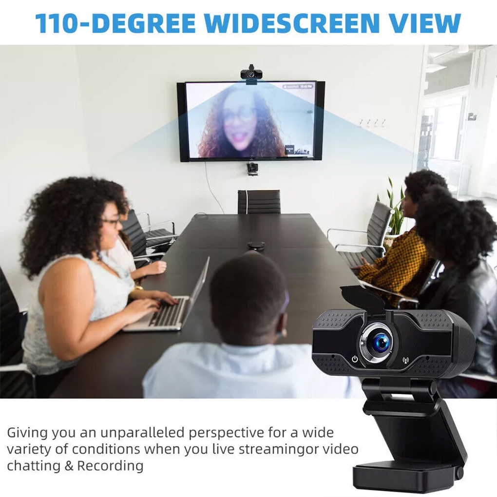 1080p webcam full hd con clip universali adatte a laptop, desktop, monitor lcd, webcam full hd, microfono