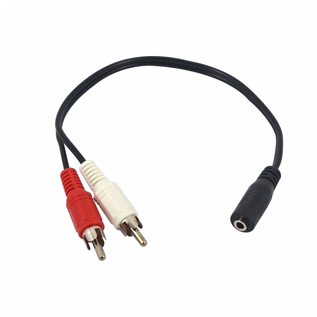 Cavo RCA caldo cavo Audio Stereo Jack da 3.5mm femmina a presa maschio 2RCA a cuffia adattatore AUX Y 3.5 per amplificatori DVD