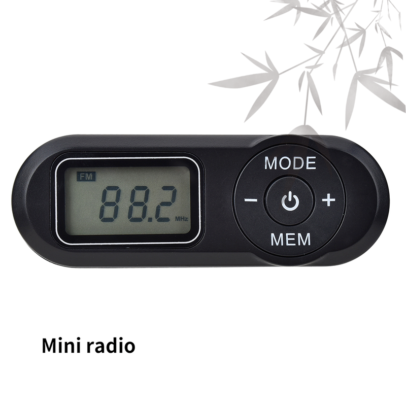 Draagbare Mini Radio Lcd Digitale Pocket Fm Radio -64-108Mhz Fm Ontvanger Retro MP3 Muziekspeler 3.5mm Hoofdtelefoon Speler Hr 727