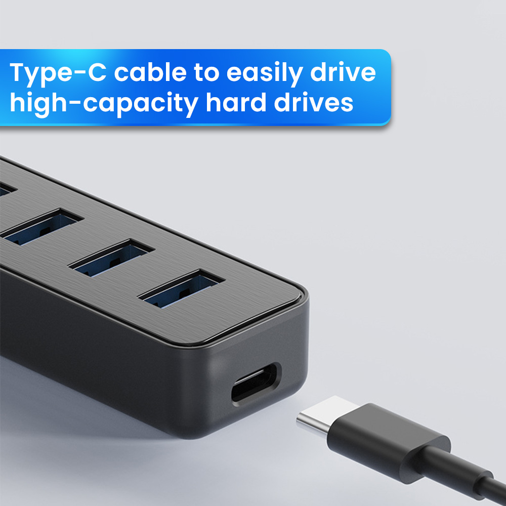 USB 3.0 Power Adapter 4 Port Multi USB Splitter Hub USB Hub 2.0 Type C HUB Multiple Expander High Speed For Laptops PC Computer