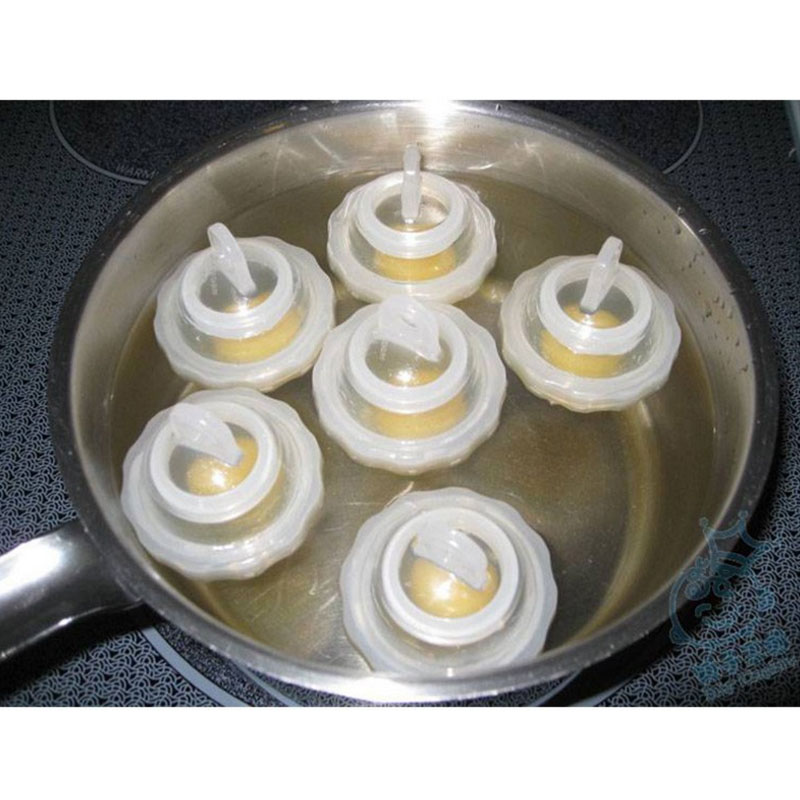 6 stuks/set eierkokers/hardgekookte eierenkoker zonder schaal omeletvormpjes + eierscheider keuken kookgereedschap