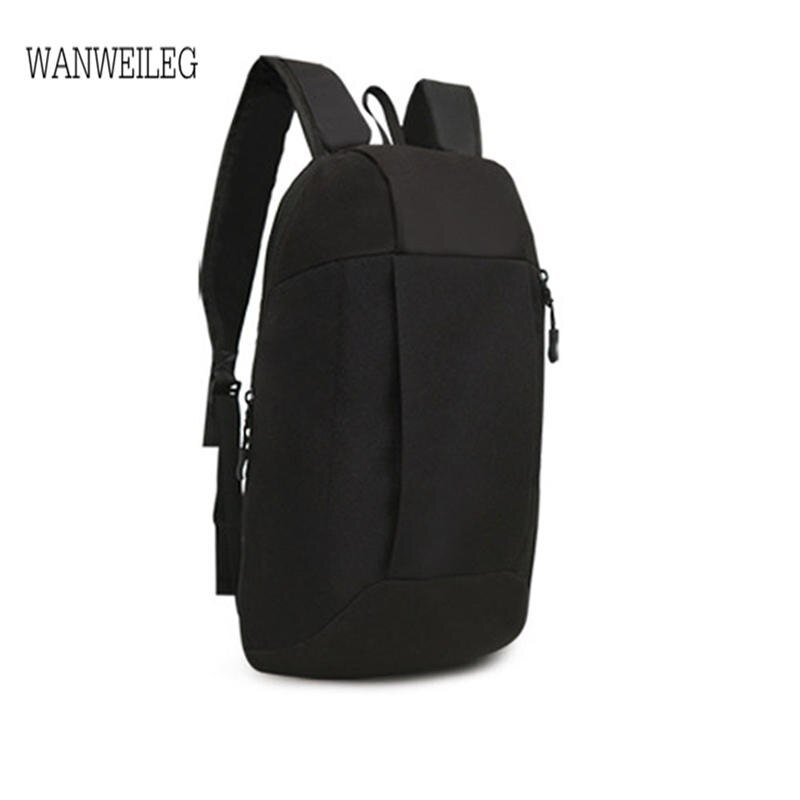 Sport Rugzak Wandelen Rugzak Mannen Vrouwen Unisex Schooltassen Satchel Bag Oxford Doek rugzak vrouwen mochila mujer plecak L * 5: Black