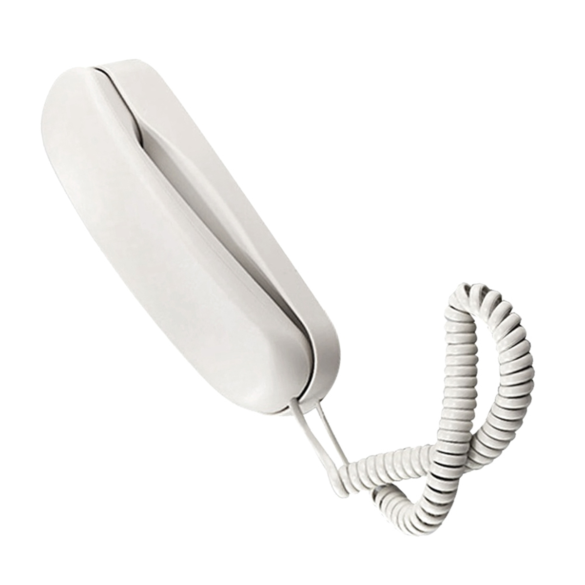 Teléfono de pared con cable, teléfono pequeño de Hotel, adecuado para el hogar/baño/escuela/oficina, teléfono de pared fijo, blanco