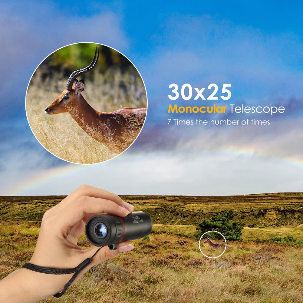 Outdoor Sport Magnification Monocular Telescope Camping Tourism Telescope Accessories for Family Outdoor Travelling