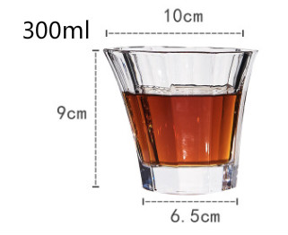 Vaso de Whisky clásico para Bar, vaso de Whisky, cerveza, vino, juego de vidrio de agua tallado de dos piezas: Whiskey style08