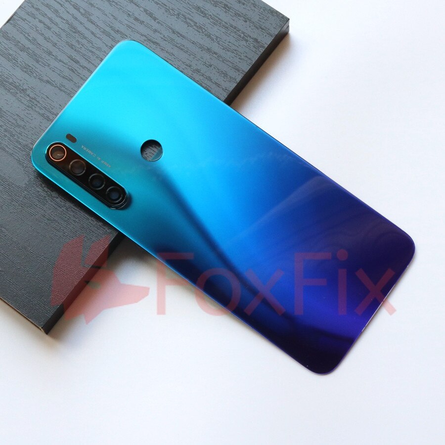 Für Xiaomi Redmi Hinweis 8 T Zurück Batterie Glas Abdeckung Hinten Gehäbenutzen Tür fallen Anmerkung 8 T M1908C3XG Ersatz Reparatur teile