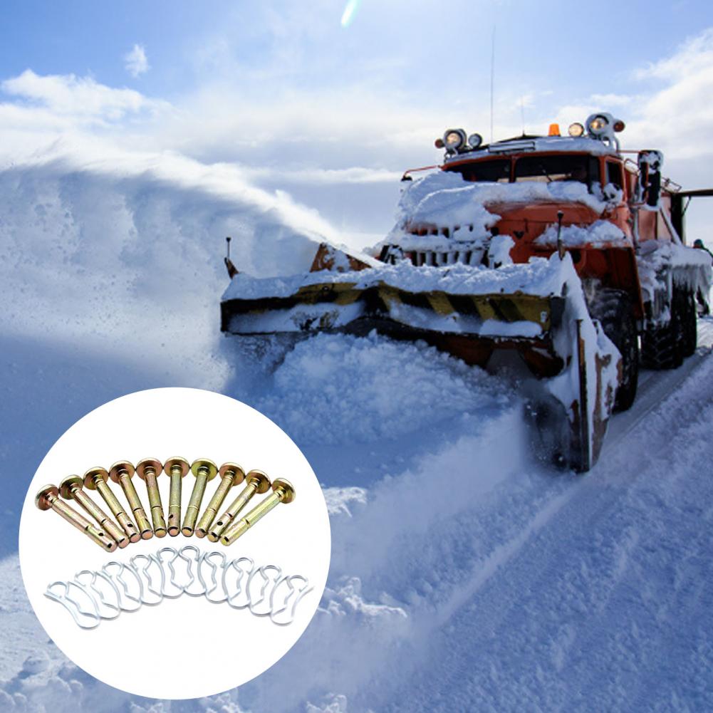 Kit de goupilles de cisaillement, haute densité, Anti-flexion, pour souffleuse à neige, en métal, 20 pièces