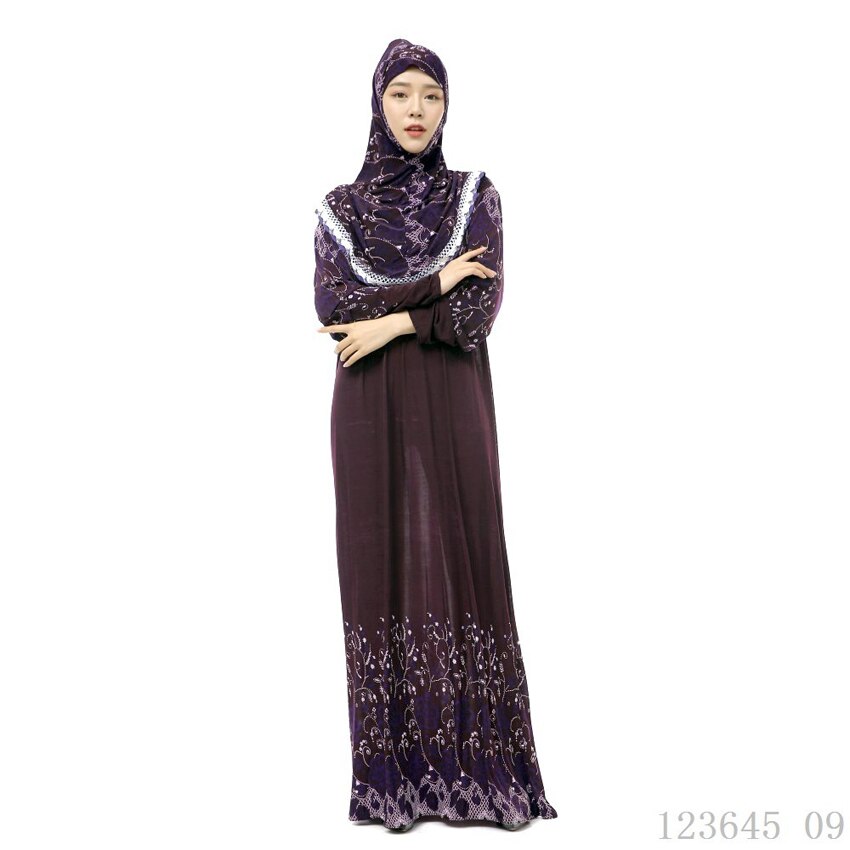 2 st dubai malaysia arab abaya muslimska islamiska kläder abaya klänning kvinnor heltäckande hijab viken traditionell slumpmässig färg