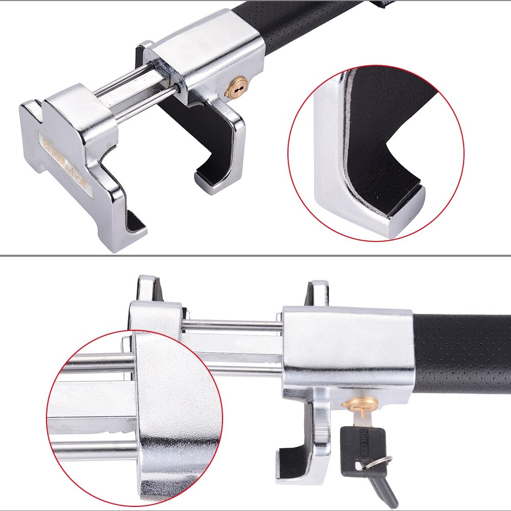 Car Steering Wheel Lock Universal Security Car Anti Theft Safety Alarm Lock Retractable Anti Theft Protection T-Locks