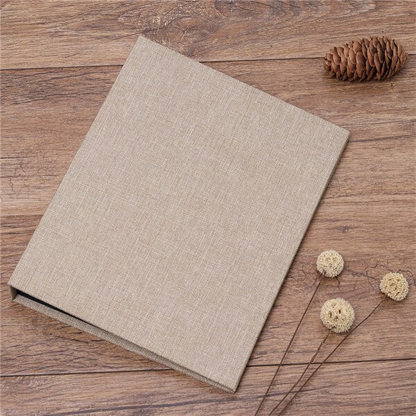 Retro Photo Album Folder DIY Self-Adhesive Scrapbook Album For Baby Lovers Memorial Wedding Photo Album: brown