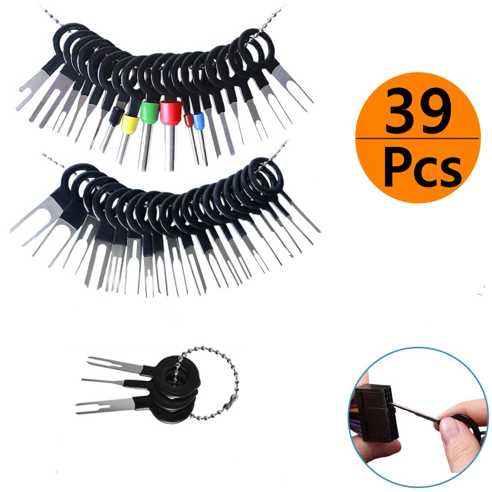 39 pcs Car Terminal Removal Tool Kit Wire Connector Pin Release Key Extractor Tools Set for Most Connector Terminal