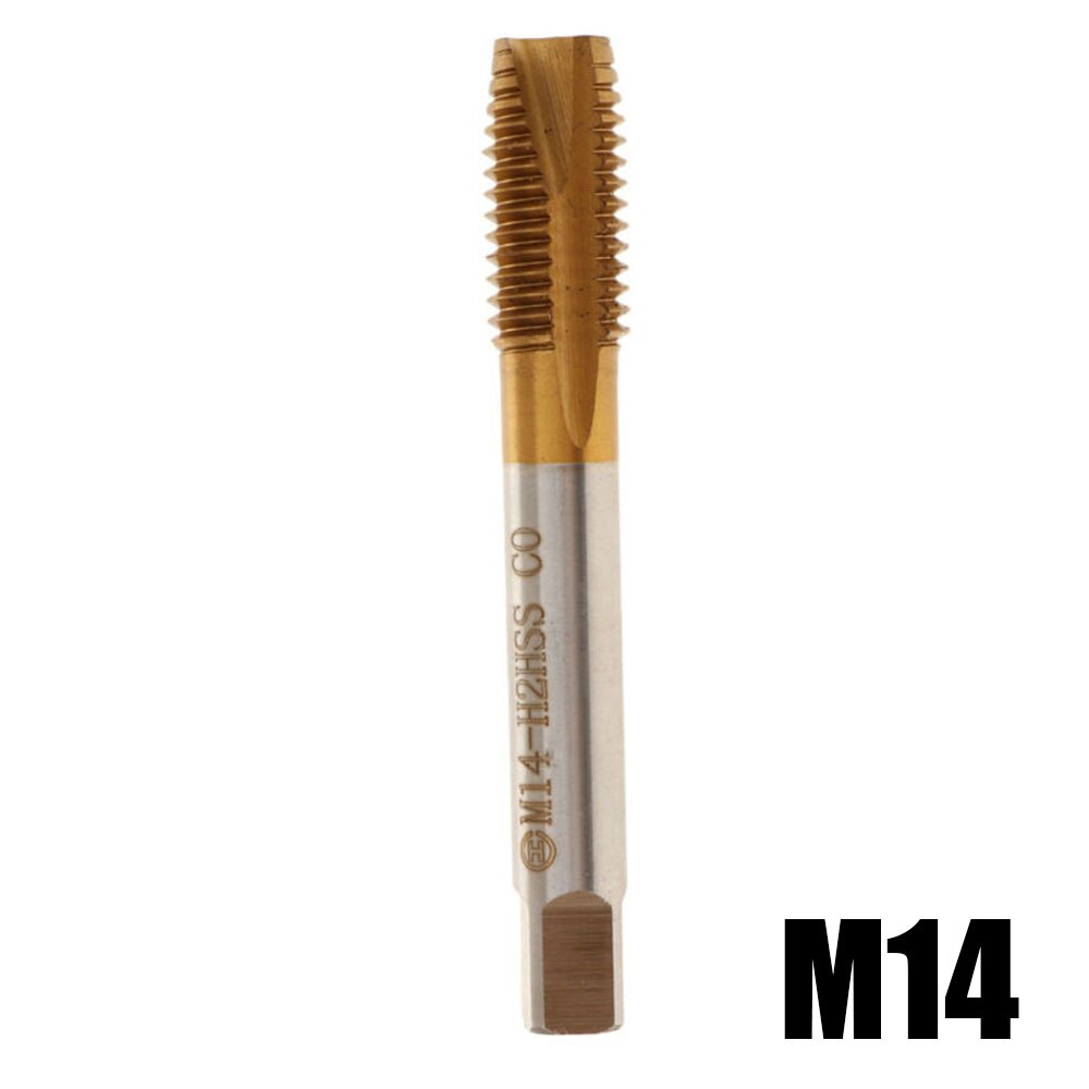 Home Thread tap Workshop Supply 1pc Titanium plated M10 M12 M14 M16 Screw