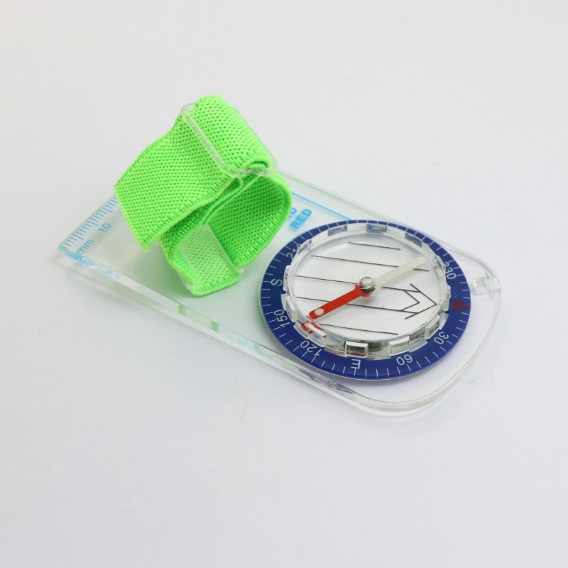 Outdoor Portable Thumb Compass Camping Directional Cross-country Race Hiking Compass Baseplate Ruler Map Scale Compass