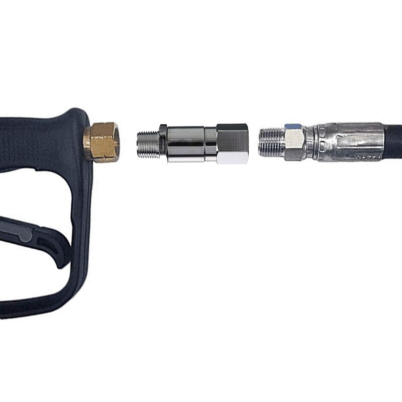 Högtryckstvätt , 3/8 tum npt hane, mosmatic svivel, rostfritt stål , 4000 psi gänganslutning