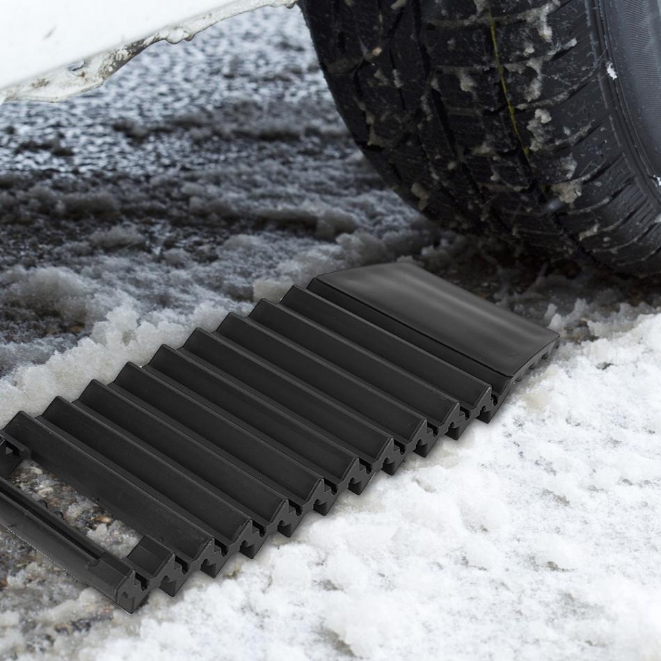 Universelt bilhjul antiskrid pad trækkraft skridsikker måtteplade greb til sne mudder biltilbehør