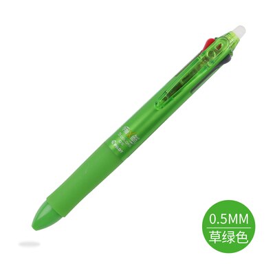 Japon pilote Frixion stylo 3 en 1 effaçable Gel stylo 3 couleurs 0.5mm LKFB-60EF 0.38mm LKFB-60UF couleurs Pastel: Green 0.5mm 1 Pcs