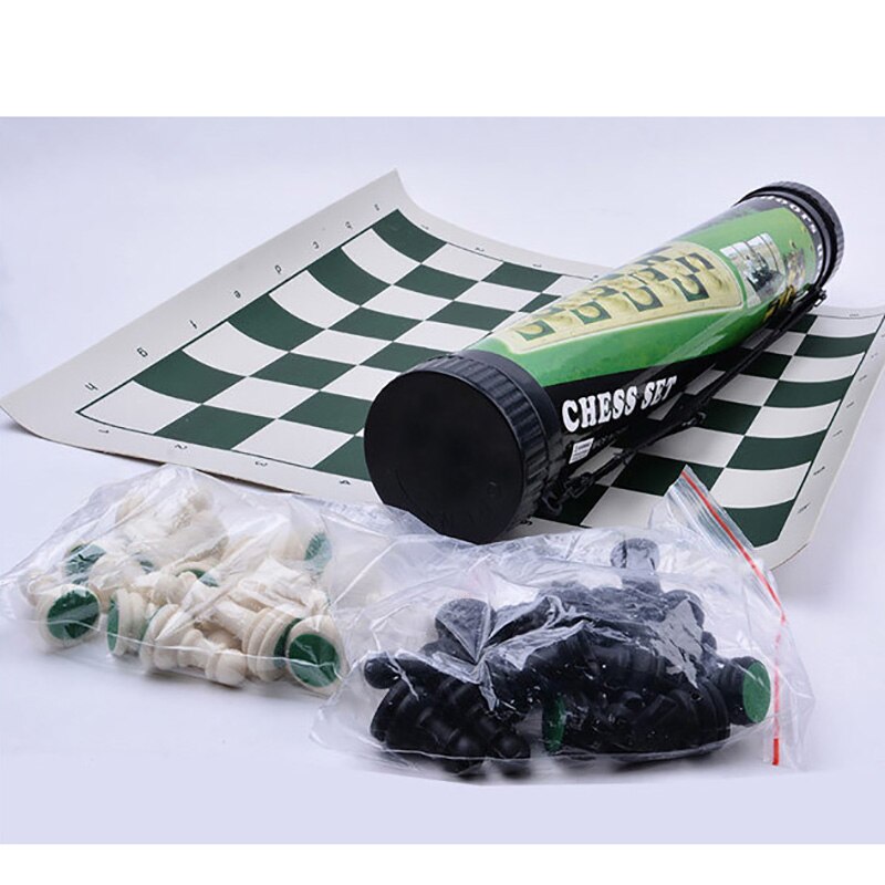 3 kinds Size Chess Foldable Chessboard Puzzle Chess Game Outdoor Travel Chess Plastic Leather Chess
