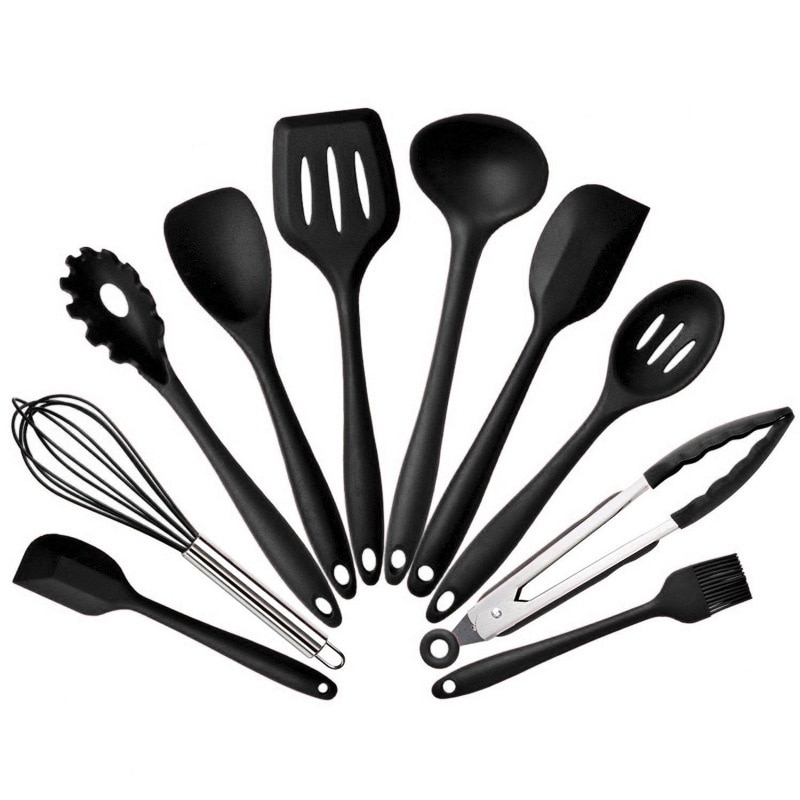 Keuken Siliconen Non-stick Koken Lepel Spatel Pollepel Ei Kloppers Gebruiksvoorwerpen Serviesje Koken Gereedschap Accessoires Benodigdheden