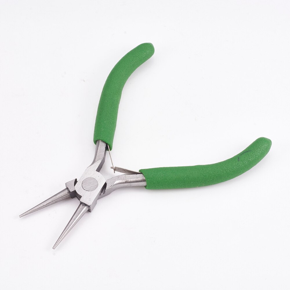 DIY Schmuck Werkzeug setzt mit Kohlenstoff Stahl Runde Nase Zangen und Kupfer Schmuck Draht für schmuck DIY machen, gemischt Farbe F80: 115x89x9mm