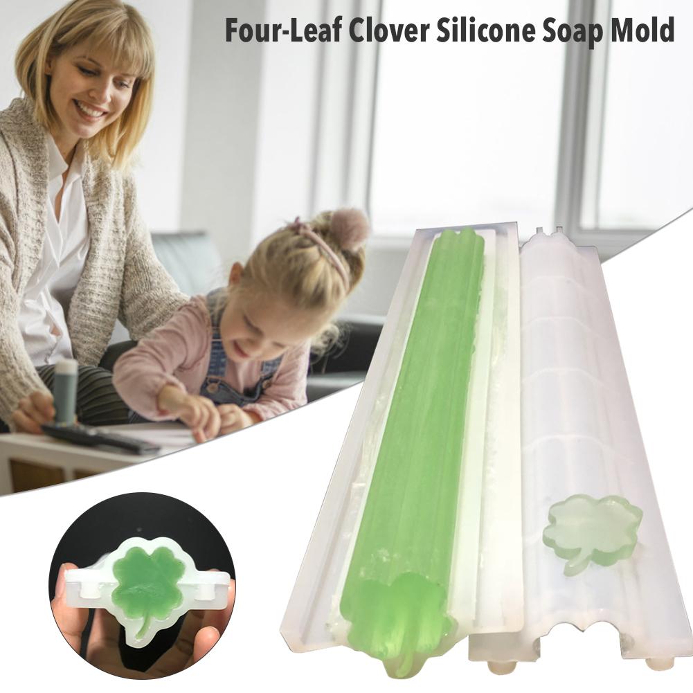 Klavertje Vier Buis Kolom Siliconen Mal Embedden Zeep Mould Voor Mouse Cake Decoratie