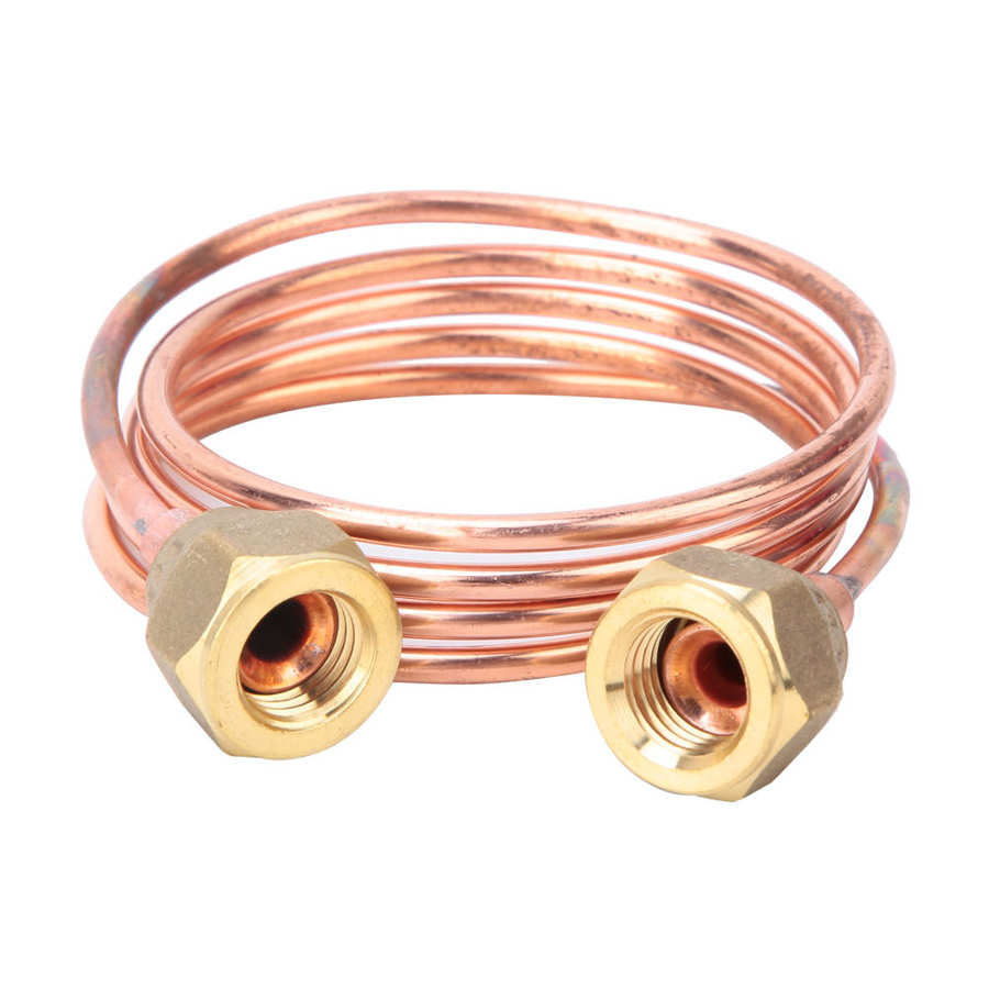Tubo capilar de cobre Flexible y suave, piezas de refrigeración para armario de refrigeración, aire acondicionado Central, G1/4 &quot;, 2,8mm
