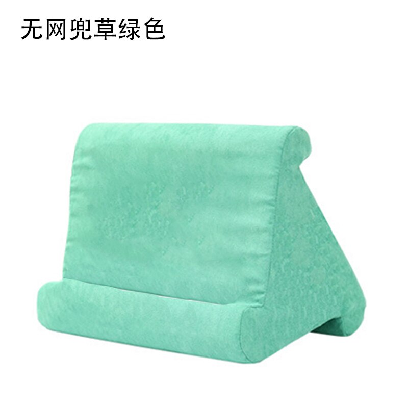 Support de coussin multi-angles pour ipad, Smartphones, tablettes, livres, liseuses, Magazines, disponible en 7 couleurs: Grass Green No Bag